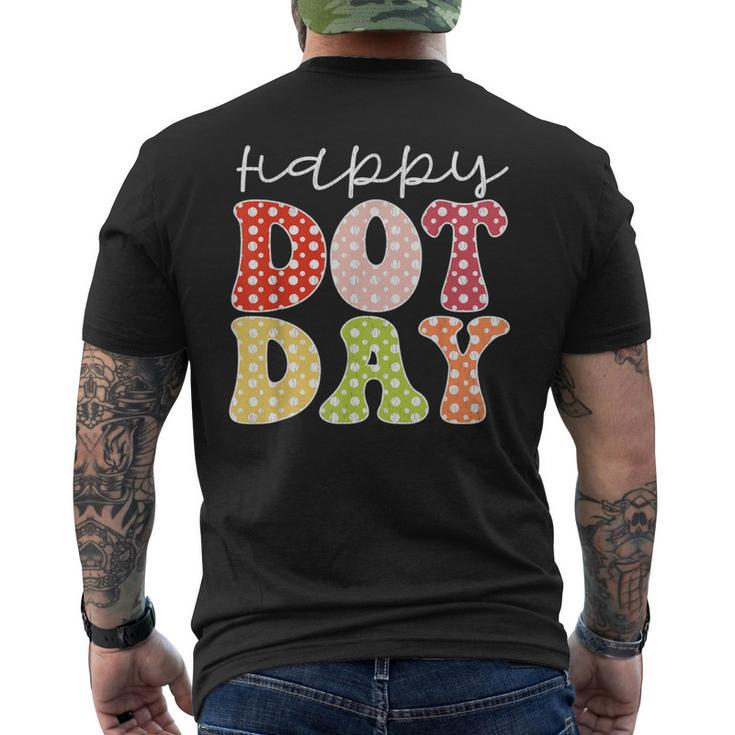 Happy Dot Day 2023 Colorful Pastel International Dot Day Men's T-shirt Back Print
