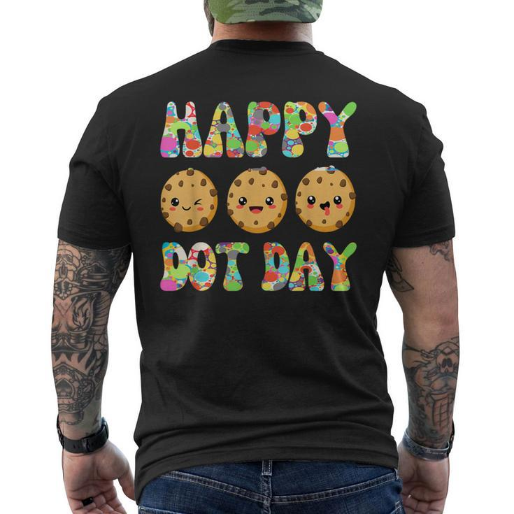 Happy Dot Day Internation Dot Day Cute Colorful Dot Cookies Men's T-shirt Back Print