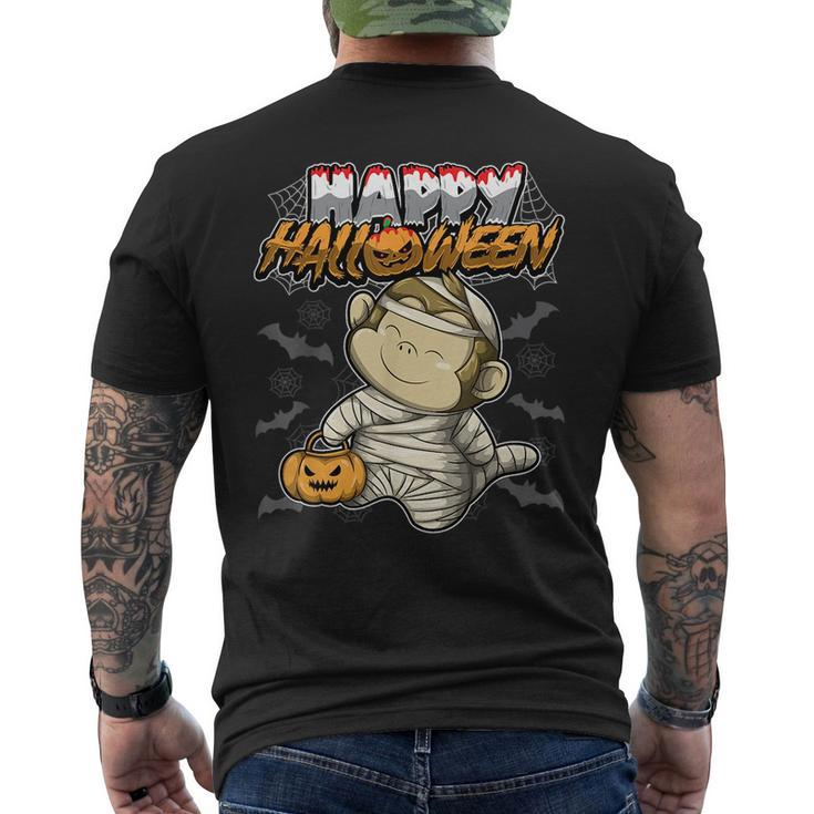 Happy Halloween - Disguised Monkey Ape - Halloween Costume  Mens Back Print T-shirt