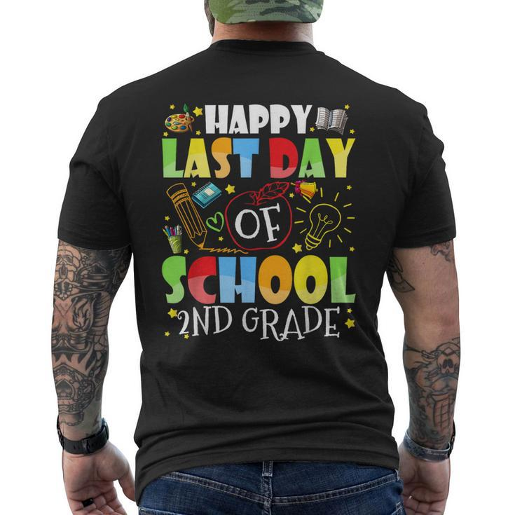 Happy Last Day Of School 2Nd Grade Hello Summer Men's Back Print T-shirt