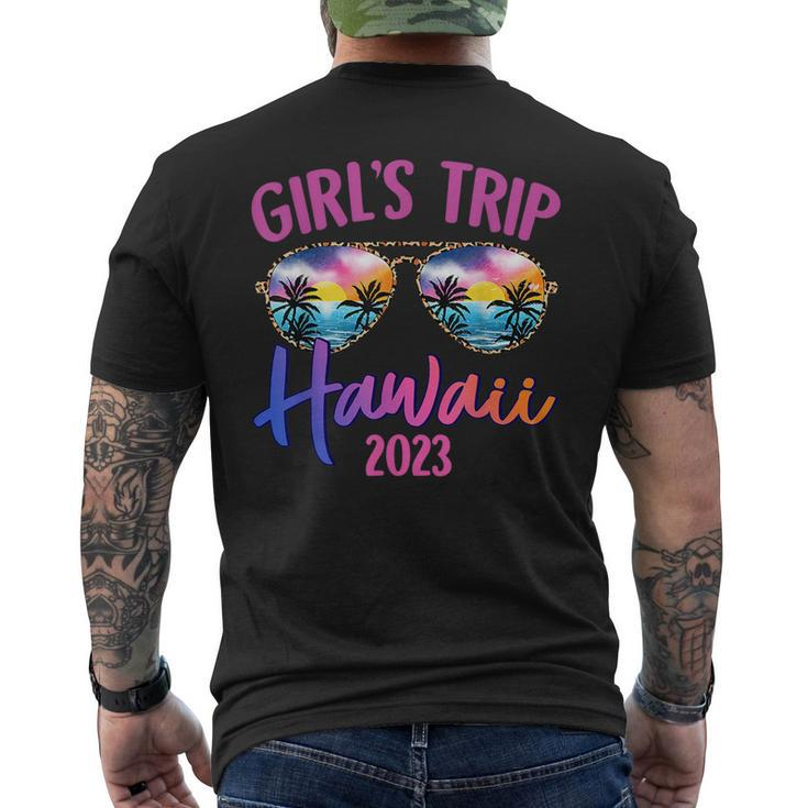 Hawaii Hawaiian 2023 Girls Trip Sunglasses Summer Girlfriend  Mens Back Print T-shirt