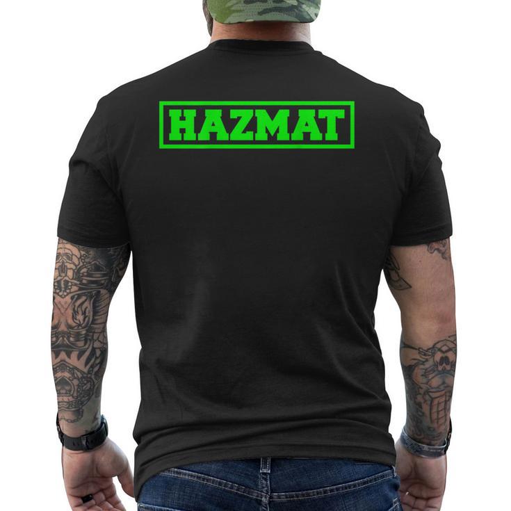 Hazmat Hazardous Material Rescue Squad Technician Men's T-shirt Back Print