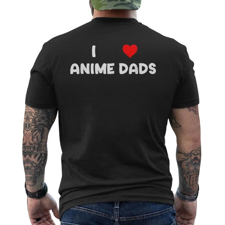 I Heart Anime Dads Love Red Simple Weeb Weeaboo Gay For Women Men's Back Print T-shirt