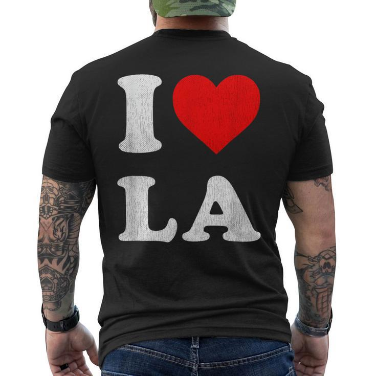 I Heart La Souvenir I Love Los Angeles Men's T-shirt Back Print