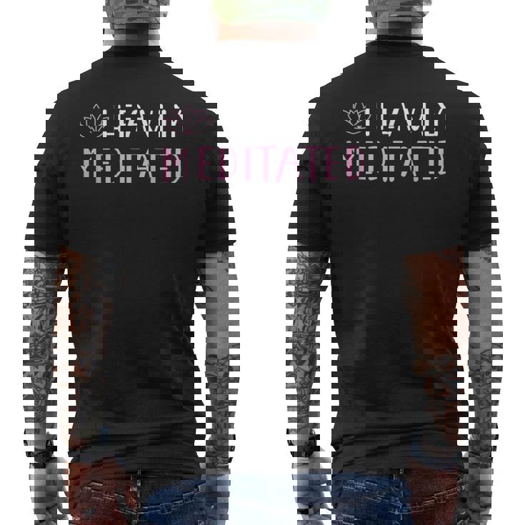 Heavily Meditated Yoga Lovers Men's T-shirt Back Print