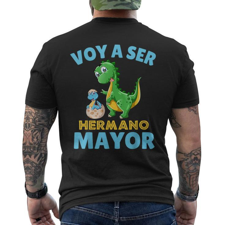 Hermano Mayor Dinosaurio Voy A Ser Hermano Mayor  Mens Back Print T-shirt
