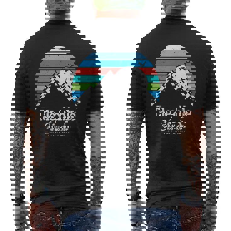 Take A Hike Colorado Hiking Colorado Men's T-shirt Back Print