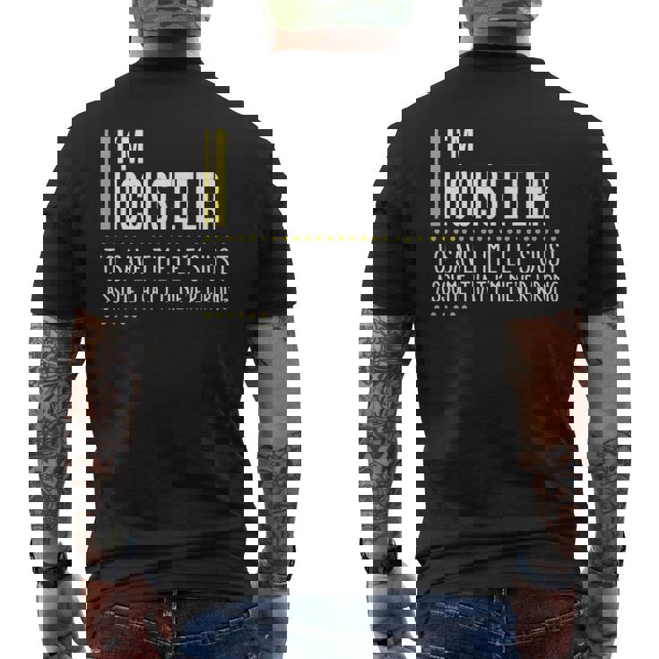 Hochstetler Name Gift Im Hochstetler Im Never Wrong Mens Back Print T-shirt