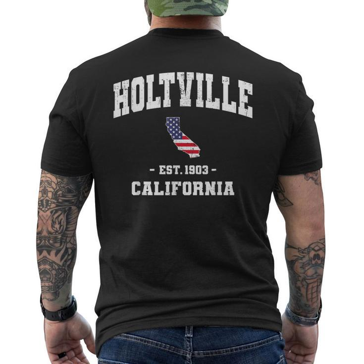 Holtville California Ca Vintage State Athletic Sports Men's T-shirt Back Print