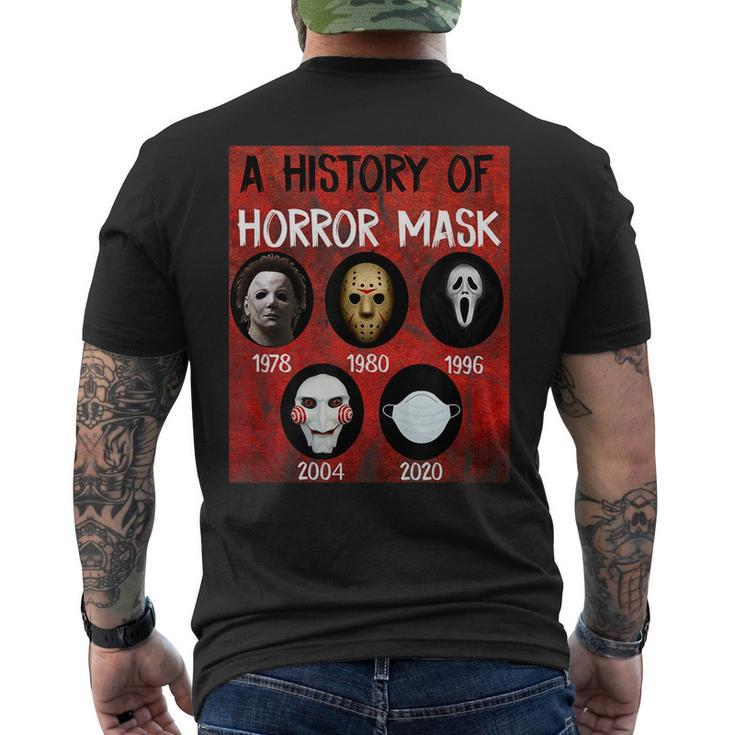 Horror Masks History Halloween Costumes Halloween Men's T-shirt Back Print