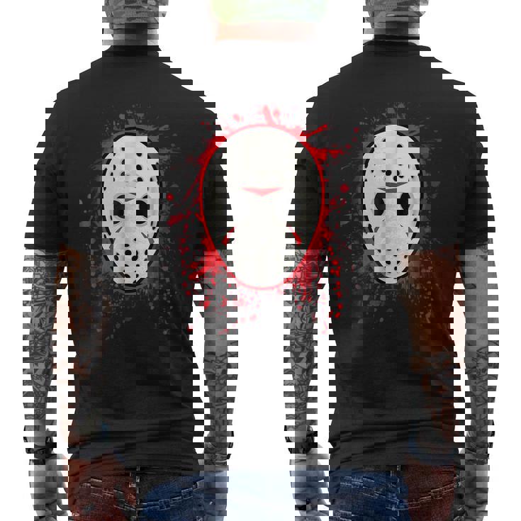 Horror Movie Mask T Horror Men's T-shirt Back Print
