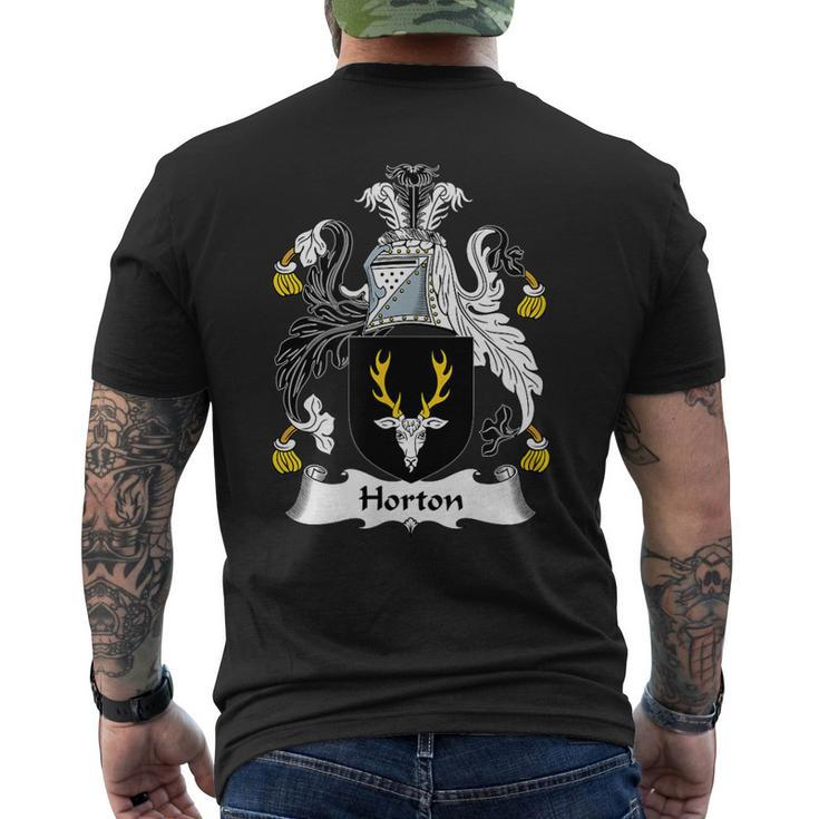 Horton Coat Of Arms Family Crest Men's Back Print T-shirt