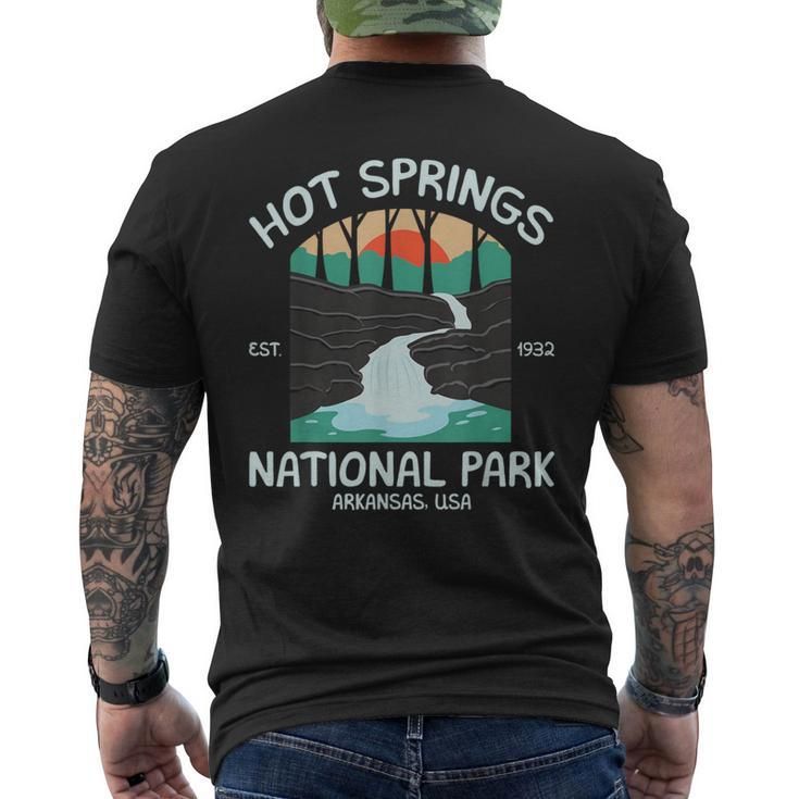 Hot Springs Us National Park Arkansas Men's T-shirt Back Print