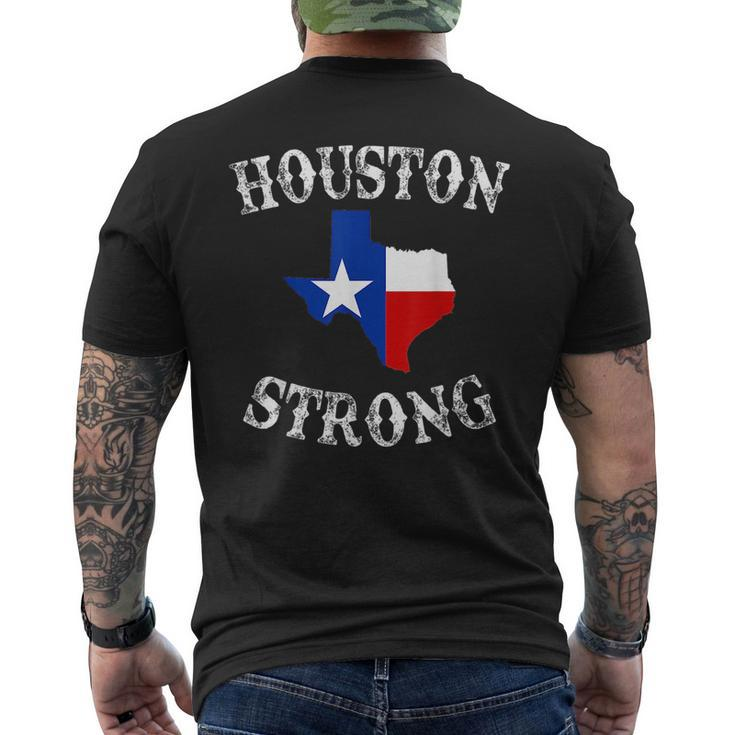 Houston Strong  Texas Pride I Love Houston Mens Back Print T-shirt