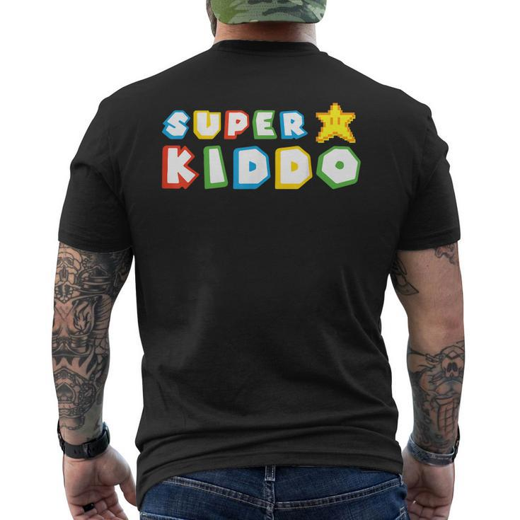 Humor Super Kiddo Gaming Meme Funny Gift For Kiddo  Mens Back Print T-shirt
