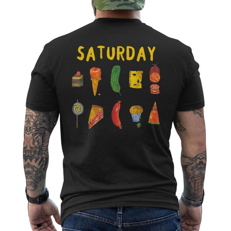 Hungry Caterpillars Saturday Fruit Lover Vegan Men's T-shirt Back Print