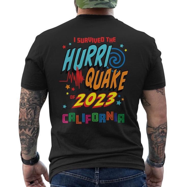 Hurriquake Hurri Quake 2023 California Hurriquake Survivor Men's T-shirt Back Print