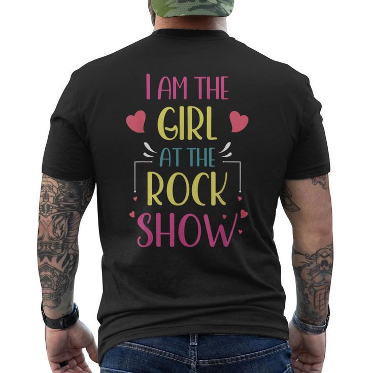 I Am The Girl At The Rock Show Rock Music Lover Vintage Mens Back Print T-shirt