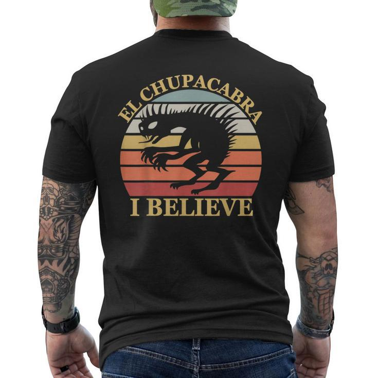 I Believe In El Chupacabra Urban Legends And Mystery Fans Believe Funny Gifts Mens Back Print T-shirt