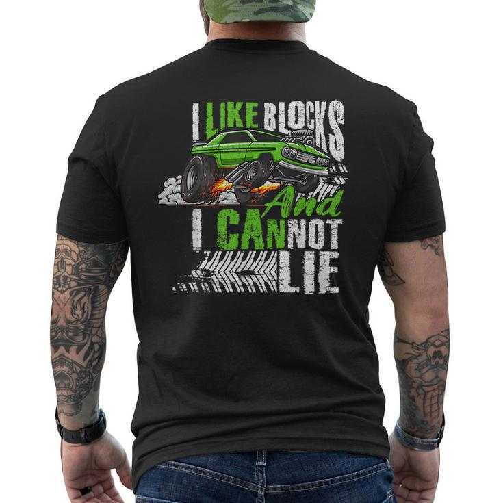 I Like Big Blocks And I Cannot Lie Muscle Car Mens Back Print T-shirt
