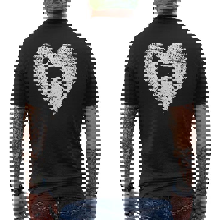 I Love Great Dane Dog  Funny Cute Pet Owner Gift Mens Back Print T-shirt