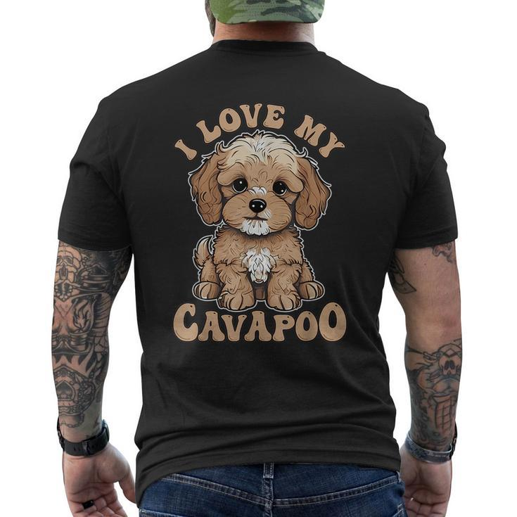 I Love My Cavapoo Dog Lover Cavoodle Owner  Mens Back Print T-shirt