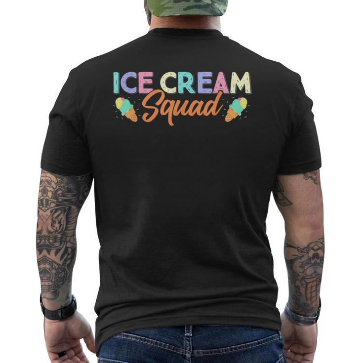 Ice Cream Squad Summer Lover Popsicle Sweet Tooth  Mens Back Print T-shirt