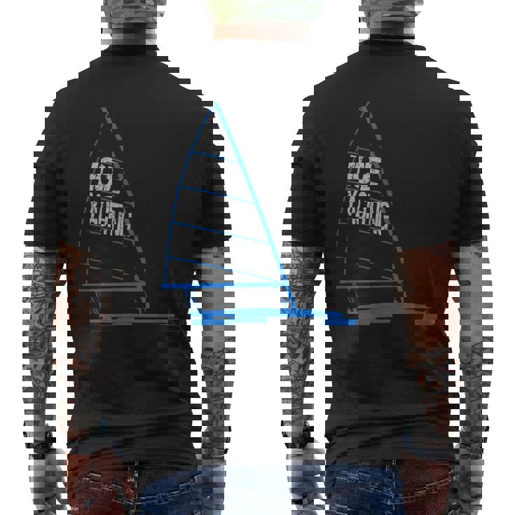 Ice Yachting Ice Boating Graphic Men's T-shirt Back Print