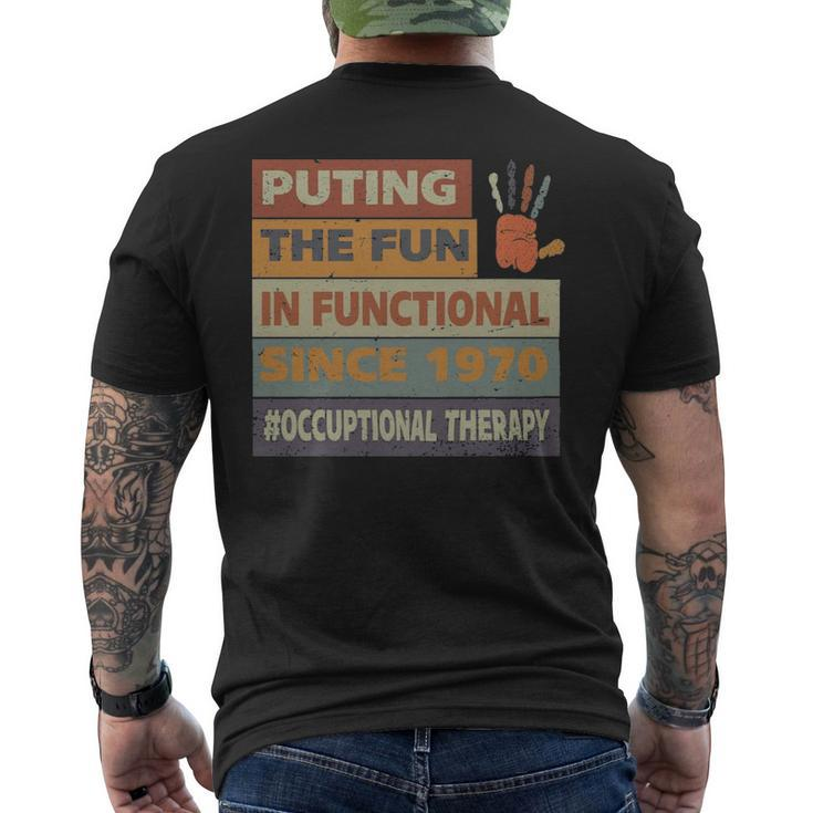 Idea For Ot Retro Vintage Occupational Therapy  - Idea For Ot Retro Vintage Occupational Therapy  Mens Back Print T-shirt