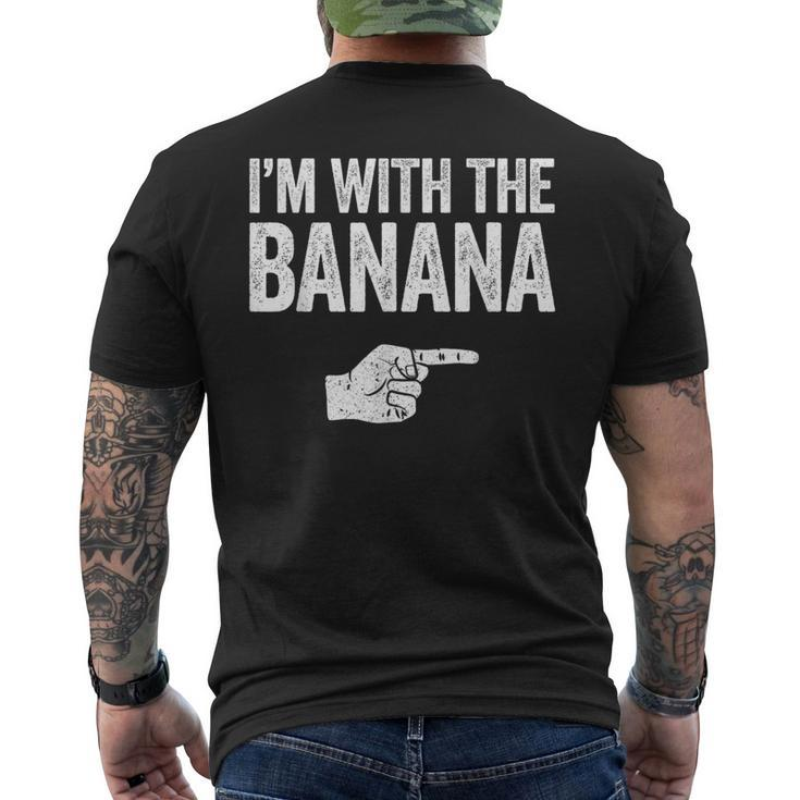 I'm With The Banana Matching Banana Costume Men's T-shirt Back Print