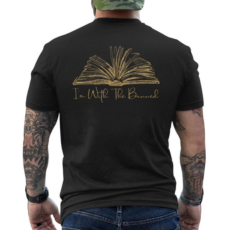 I'm With The Banned Retro Banned Books Men's T-shirt Back Print