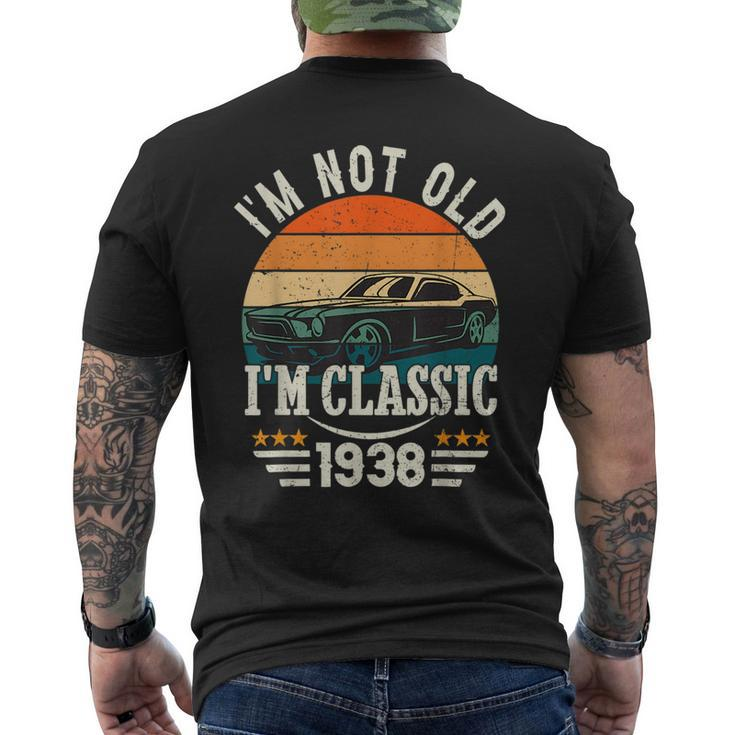 Im Classic Car 85Th Birthday Gift 85 Years Old Born In 1938 Mens Back Print T-shirt