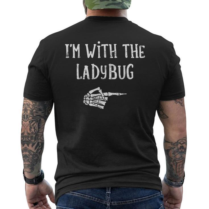 I'm With The Ladybug Matching Couple Costume Halloween Men's T-shirt Back Print