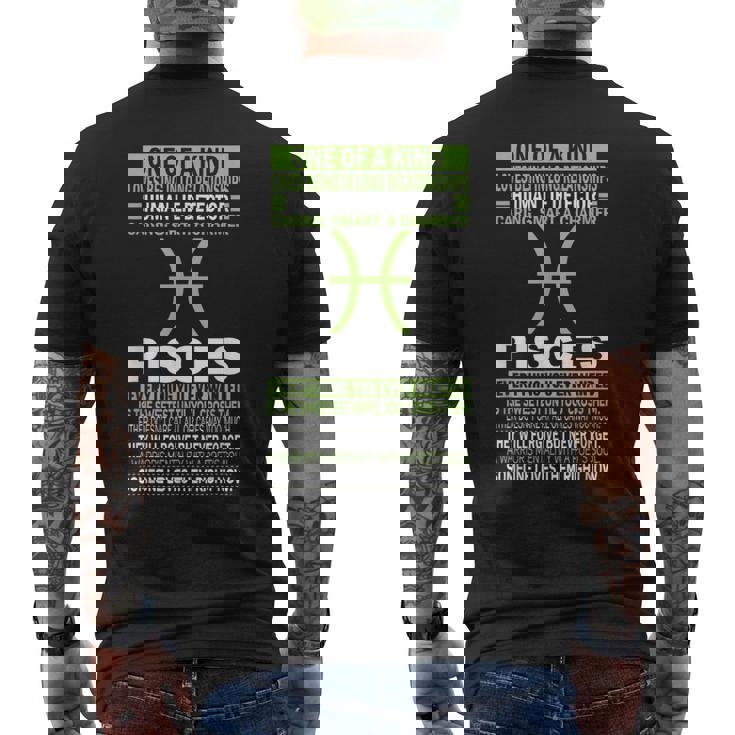 I'm A Pisces T And True Birthday Men's T-shirt Back Print