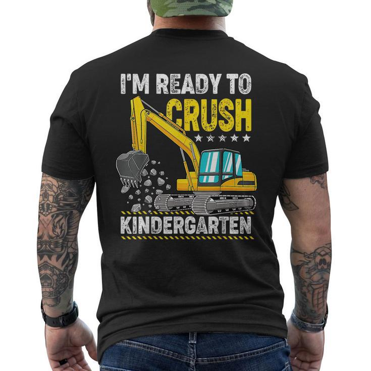 Im Ready To Crush Kindergarten Construction Vehicle Boys Construction Funny Gifts Mens Back Print T-shirt