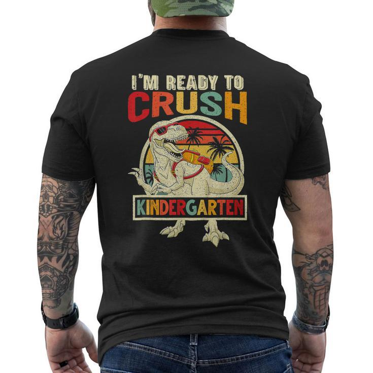 Im Ready To Crush Kindergarten Dinosaur Boys Mens Back Print T-shirt