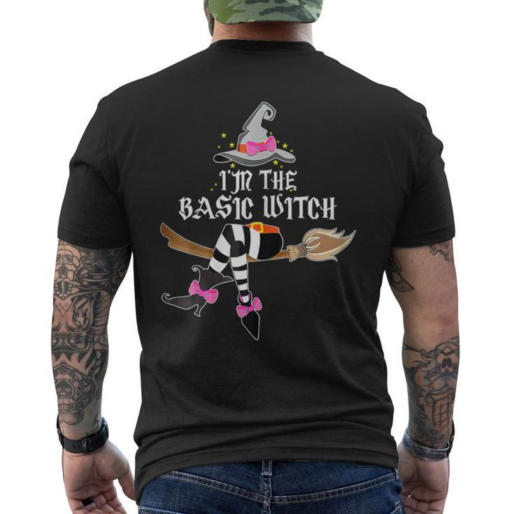 I'm The Basic Witch Halloween Matching Costume Men's T-shirt Back Print