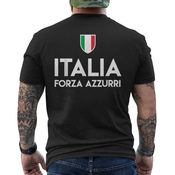 Italia Italian Jersey Forza Azzurri Sport T  Mens Back Print T-shirt