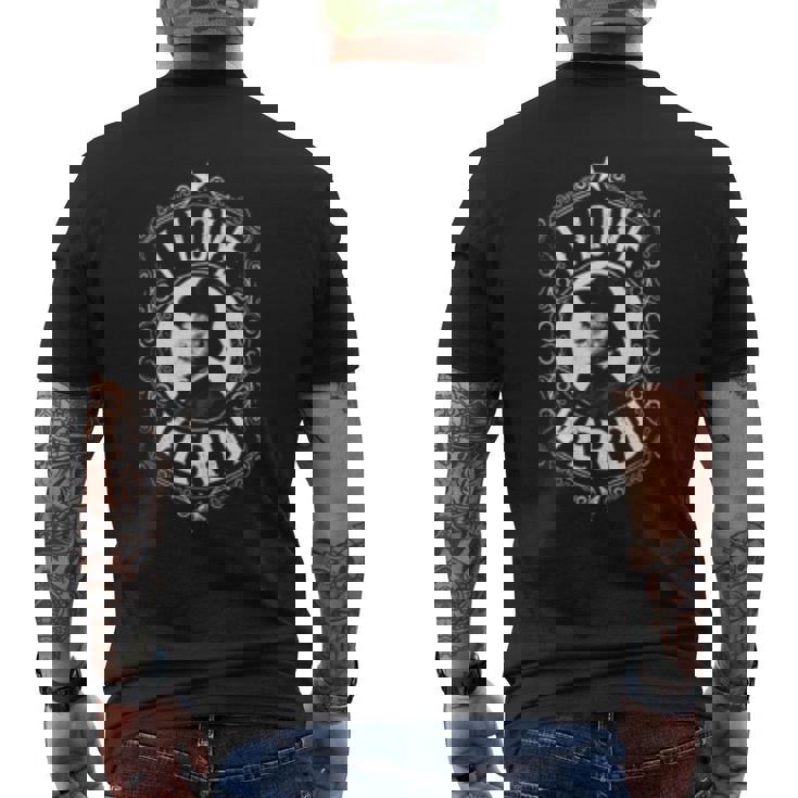 Italian Classical Music Composer - Vintage I Love Verdi Mens Back Print T-shirt