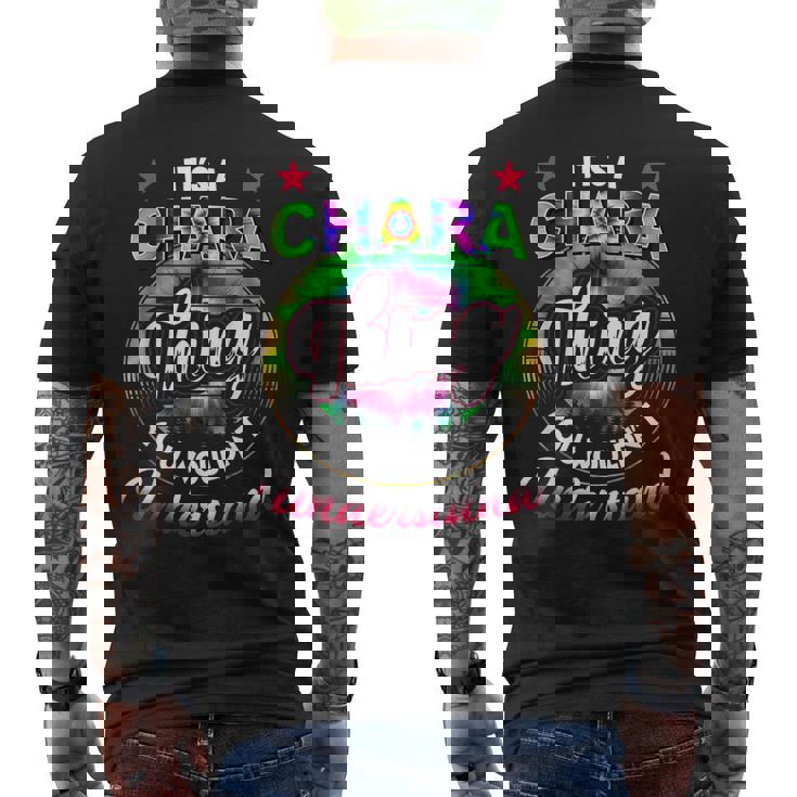 Its A Chara Thing Tie Dye Chara Name Mens Back Print T-shirt