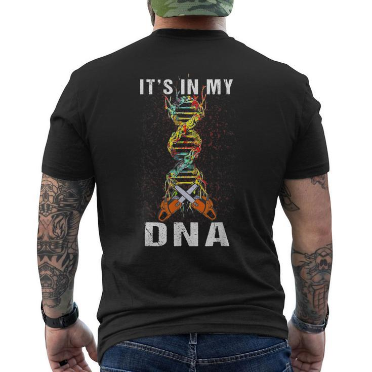 Its In My Dna Chainsaw Tree Climber Job Pride Men's Back Print T-shirt