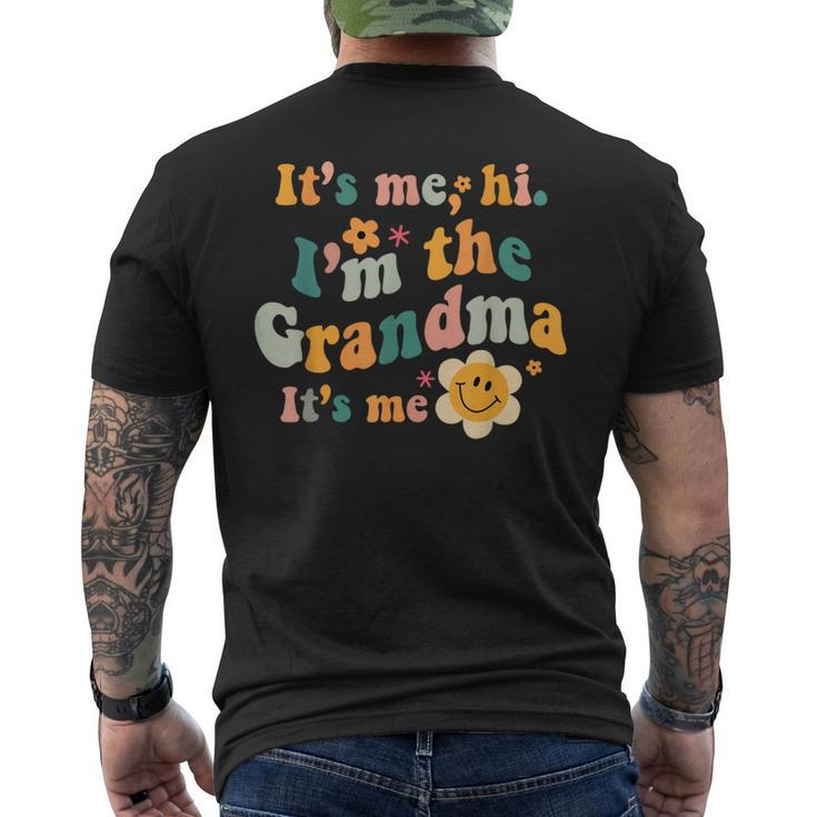 It's Me Hi I'm The Grandma It's Me Nana Mother's Day Men's T-shirt Back Print