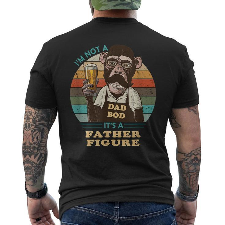 Its Not A Dad Bod Its A Father Figure Monkey Father Men's Back Print T-shirt