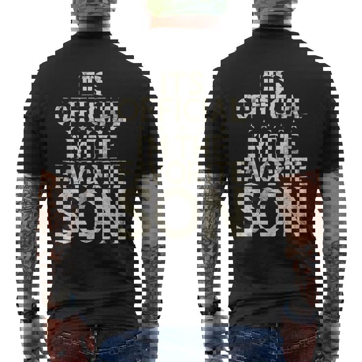 Its Official Im The Favorite Son Men's T-shirt Back Print