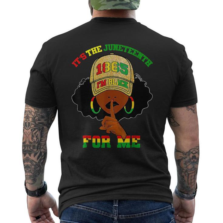 Its The Junenth For Me Free Ish Since 1865 Independence  Mens Back Print T-shirt