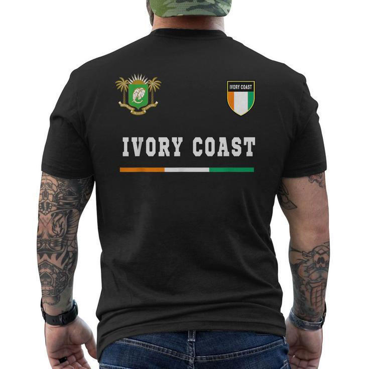 Ivory Coast SportSoccer Jersey  Flag Football  Mens Back Print T-shirt