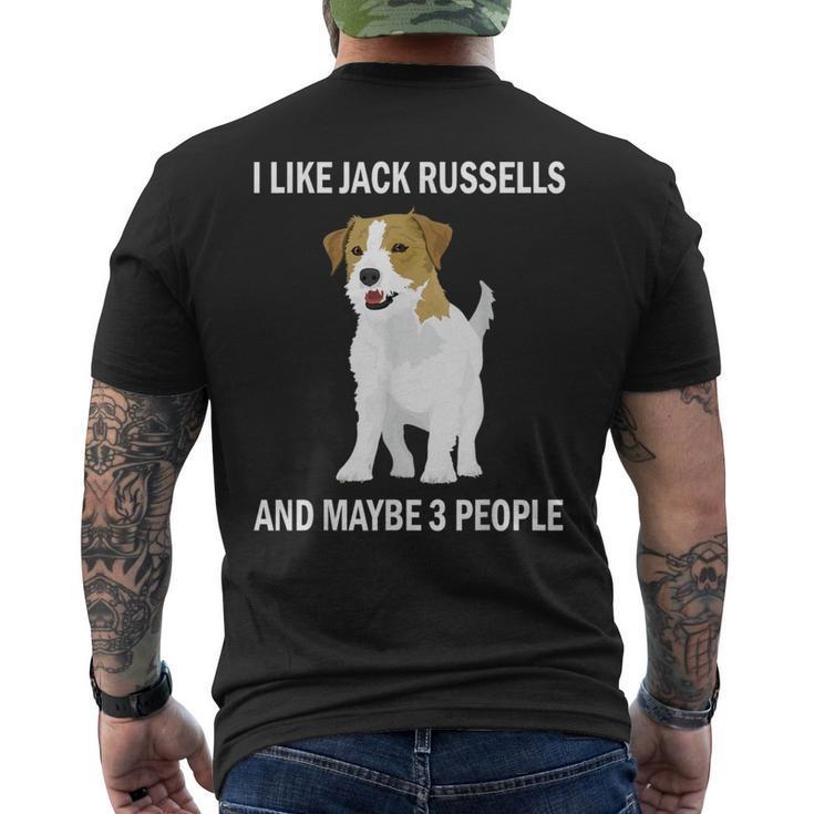 I Like Jack Russells Dog Owner Pets Lover Men's T-shirt Back Print