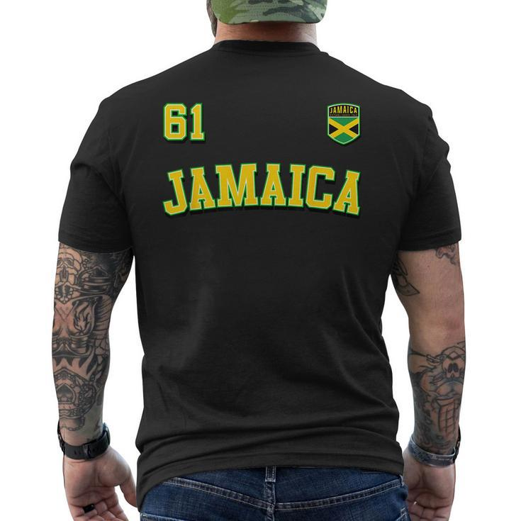 Jamaica 61 Independence Day 2023 Jamaican Flag Clothing  Jamaican Flag Gifts Mens Back Print T-shirt