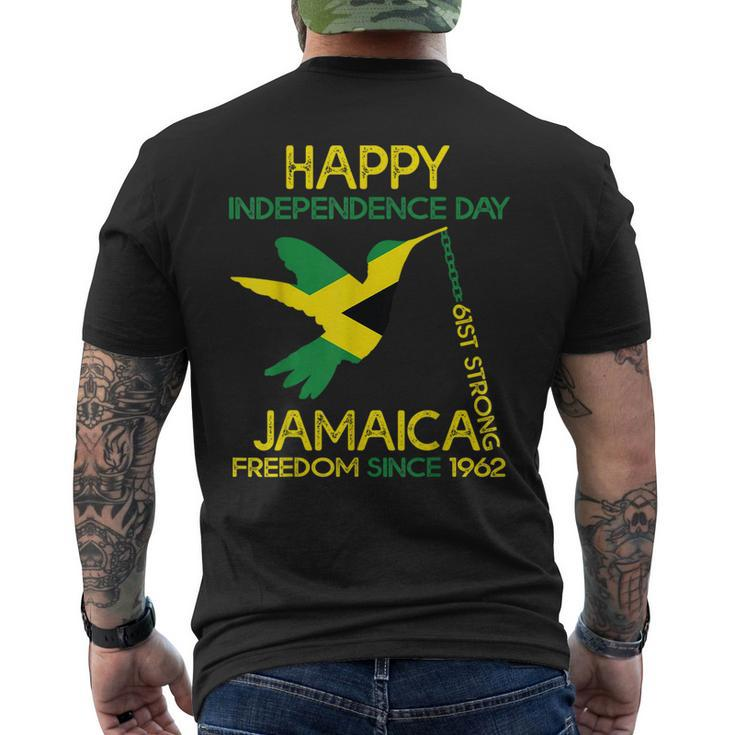 Jamaica 61St Anniversary Independence Day 2023  Mens Back Print T-shirt