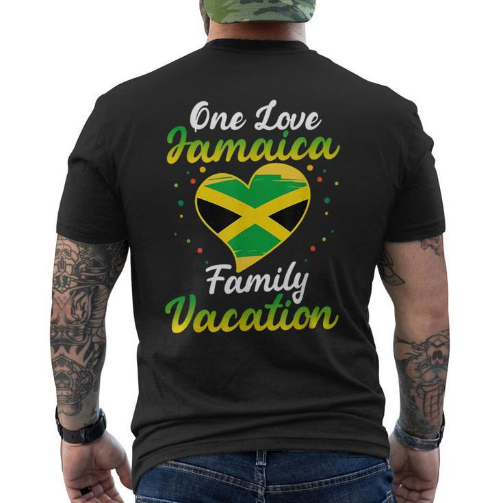 Jamaica Family Vacation  Matching Squad Jamaican Flag  Mens Back Print T-shirt